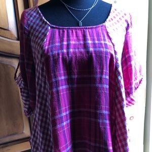 Odille Gingham Red Top